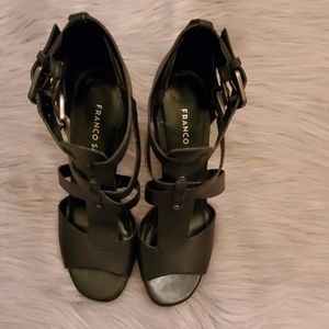 Franco Sarto Chunk Heel Strap Sandal